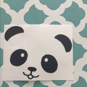 •Cute Panda Face Vinyl Decal•